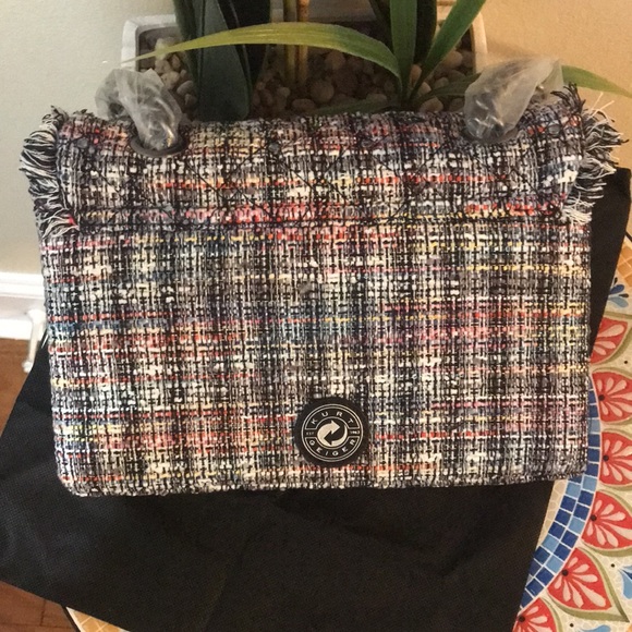 Kurt Geiger London Kensington Recycled Tweed Shoulder Bag - Picture 17 of 17